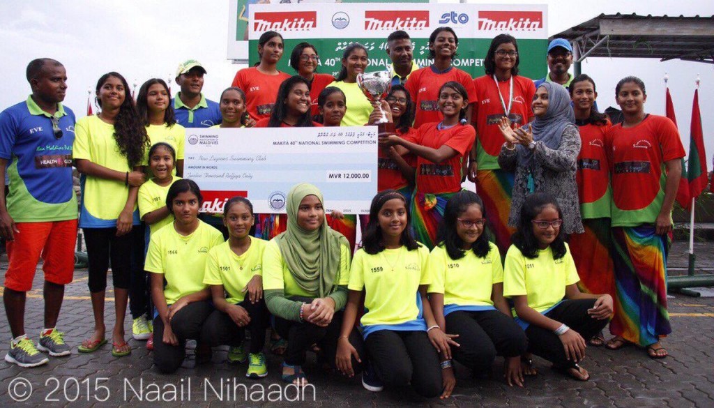 Womens Champion Team 40th National Swimming Competition 2015